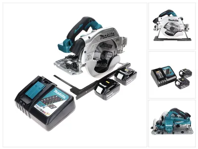 Zdjęcie produktu dla Makita DHS 900 RG2 Akumulatorowa piła ręczna 36 V (2x 18 V) 235 mm bezszczotkowa + 2x akumulator 6,0 Ah + ładowarka