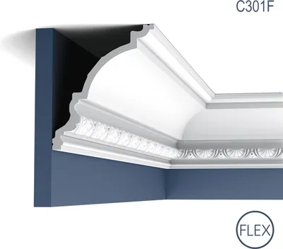 Produktbild von Eckleiste Orac Decor C301F LUXXUS flexible Leiste Zierleiste Deckenleiste Stuckgesims Wand Einrichtungs Leiste 2 Meter