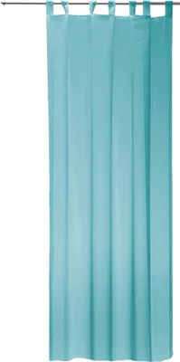 Produktbild von Vorhang türkis 140x245 cm transparent Schlaufen Gardine Organza Dekoschal