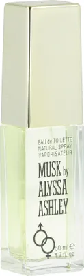 Produktbild von Alyssa Ashley Musk, Frauen, 50 ml, Bergamotte, Iris, Moschus, Tonka-Bohne, Vanille, Spray, 1 Stück(e)