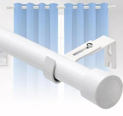 Produktbild von Famanu Vorhangstange verstellbar 280-400 cm für Innenräume - Weiß