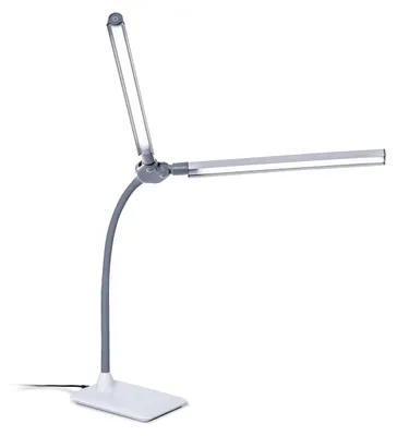 Produktbild von Daylight DuoPro™ Doppelkopf-LED-Schreibtischlampe – Blendschutzschirme, 95+ CRI,