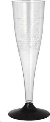 Produktbild von 6 Stiel-Gläser für Sekt, PS 0,1 l Ø 5 cm · 17,5 cm glasklar