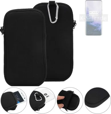 Produktbild von K-S-Trade Neopren-Hülle Handyhülle kompatibel mit OnePlus 7 Pro 5G Schutzhülle Neoprenhülle Sleeve Schutz-Hülle Gürtel Tasche Case Holster