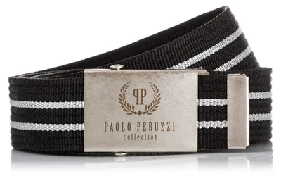 Produktbild von Herrengürtel 95 cm Gurtband für Hosen schwarz Paolo Peruzzi Gurtband mit Clipschnalle PW-03-95