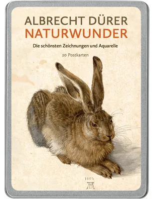 Zdjęcie produktu dla Albrecht Dürer – Cuda natury: najpiękniejsze rysunki i akwarele, 20 pocztówek wydrukowanych na papierze jabłkowym w eleganckim pudełku.