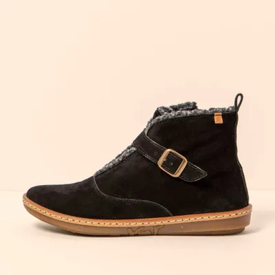 Produktbild von El naturalista Schnürstiefel N5349 SILK SUEDE BLACK/ CORAL Farbe Black