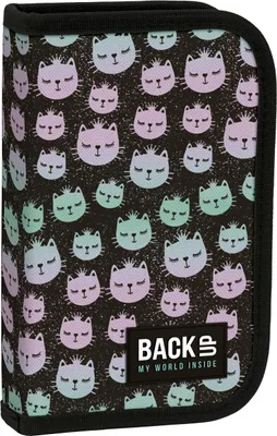 Produktbild von Katze Allover Federtasche Federmappe gefüllt mit 22 Teilen Federmäppchen