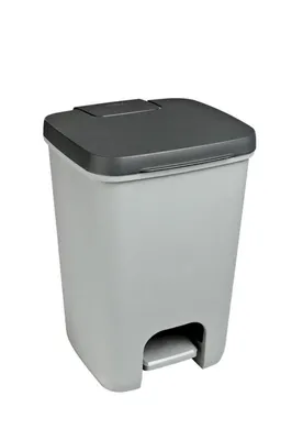 Produktbild von Tretabfalleimer | 20 Liter Fassungsvermögen | Silber