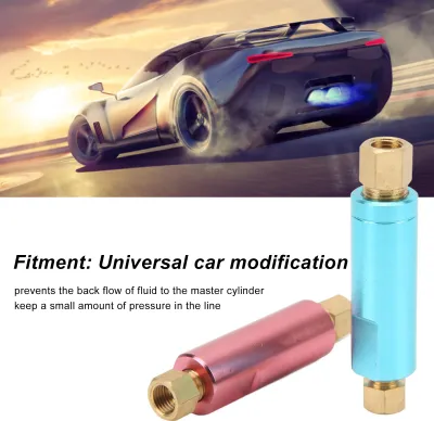 Produktbild von 2pcs Restventil -Metallbremsdruckdruck für Rennwagen prüfen