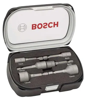 Image de Jeu de 6 douilles à queue six pans mâle 1/4 BOSCH 2608551079
