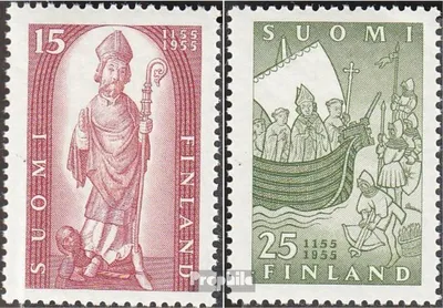 Produktbild von Briefmarken Finnland 1955 Mi 439-440 (kompl.Ausg.) postfrisch Christuslehre