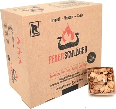 Produktbild von Famanu Anzünder Set für Grill und Kamin - 20 Minuten Brenndauer