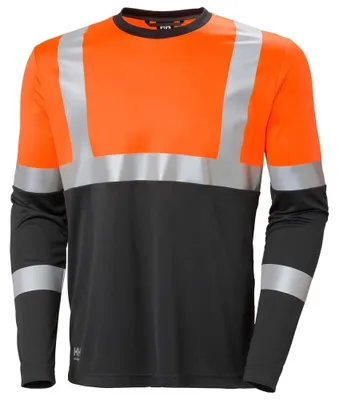 Produktbild von Helly Hansen Addvis Cl1 Langarm-t-shirt Orange,Schwarz M Mann Orange,Schwarz M