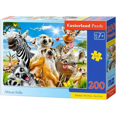 Produktbild von CASTORLAND Afrikanisches Selfie-Puzzle 200 Teile