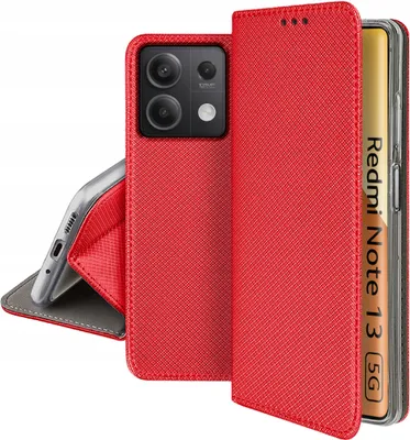 Immagine prodotto di Custodia per Xiaomi Redmi Note 13 5G SMART MAGNET CASE PORTAFOGLIO + VETRO 9H