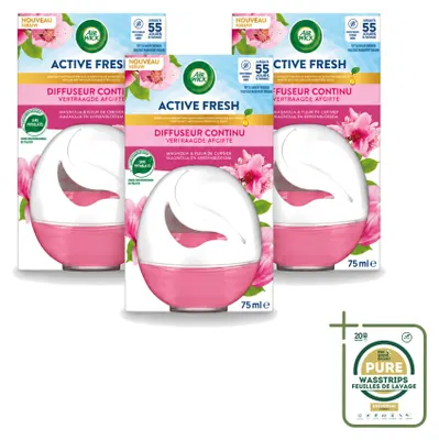 Obrázok produktu pre 3 kusy difúzera Air Wick Deco Sphere s vôňou magnólie a čerešňových kvetov – 75 ml – balenie
