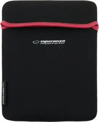 Produktbild von Esperanza Neopren-Tasche für Tablet 9,7 Zoll Et172R Schwarz/Rot