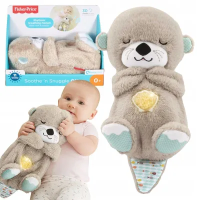 Produktbild von Fisher-Price Einschlafotter-Stofftier mit beruhigenden Geräuschen FXC66