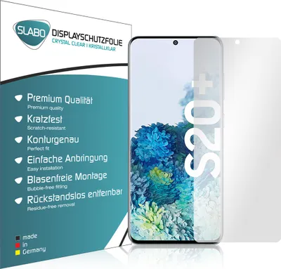 Produktbild von 4x Slabo Displayschutzfolie für Samsung Galaxy S20+ | S20 Plus (4G | 5G) KLAR "Crystal Clear" (verkleinerte Folien) Displayfolie Schutzfolie Folie