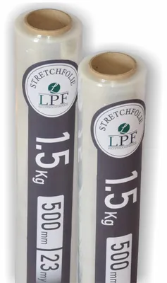 Produktbild von 2x Stretchfolie Wickelfolie transparent 1,5Kg, Breite 500mm