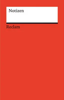 Produktbild von Notizen: Das kleine Reclam-Notizbuch blanko