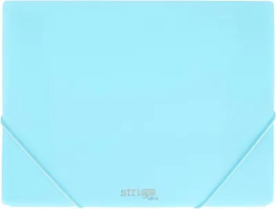 Produktbild von Strigo, PP A4 neonfarbene elastische Mappe - blau