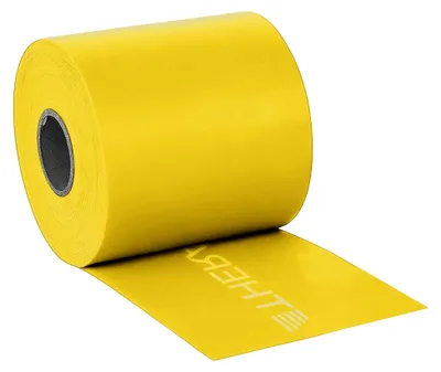 Produktbild von Latexfreie Widerstandsband für Pilates, Heimtraining, Rehabilitation, professionelle Physiotherapie und Fitnessgeräte, Widerstandstraining, 22,9 Meter, Gelb, Leicht