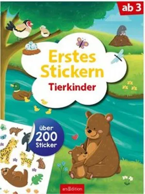 Produktbild von arsEdition Erstes Stickern – Tierkinder