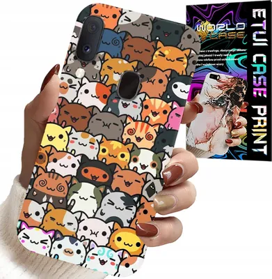 Image de Étui Pour Samsung Galaxy A20E - Dos En Chats Mignons, Chats, Étui