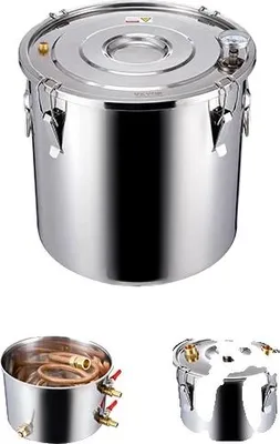 Obrázek produktu pro Lihový destilátor, dvojitý kondenzátor, kapacitní, měděná trubice DTDB-10L