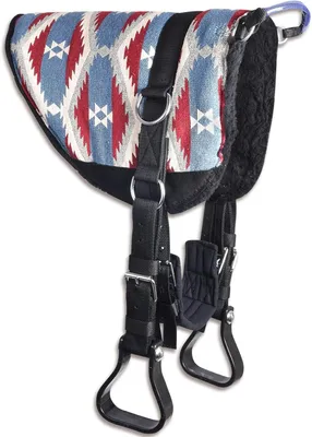 Productafbeelding van Paarden Zitkussen - Rijkussen Pony - Paardrijden Comfort - Inclusief Riem - Grootte WB - Blauw