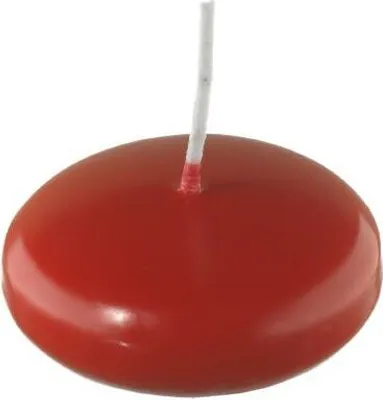 Produktbild von Schwimmkerzen Rot 24 x Ø 60 mm, 20 Stück