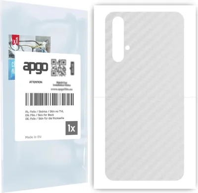Produktbild von apgo Rückseite Schutzfolie für Honor 20 -  Hinten Schutzfolie Carbon Transparent (durchsichtig), Rückseite Folie schützt vor Kratzern und Fingerabdrücken
