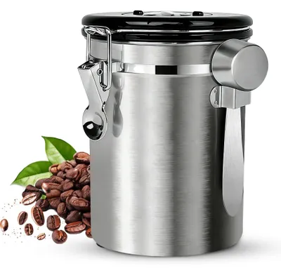 Image de Boîte hermétique pour le café, 1,8 L - Idéale pour le café et le thé