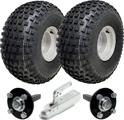 Obrázok produktu pre 22x11.00-8 Knobby ATV Quad Trailer Kit, kolesá 40x40 Osy Nosnosť závesu 310kgs