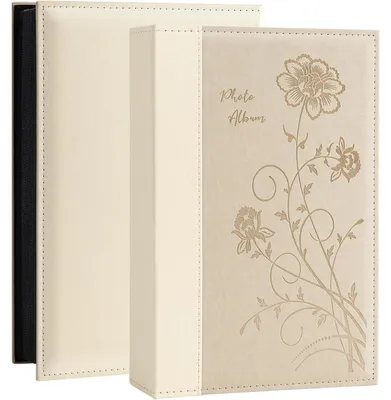 Produktbild von Fotoalbum 10x15 cm 300 Fotos Lederoptik Beige 50 Blätter