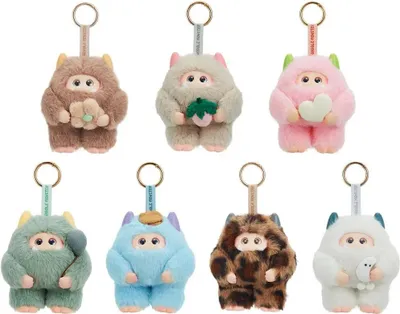 Onwomania Portachiavi Koala Marsupiale Grigio In Peluche - 15 Cm, Portafortuna Morbido - 2