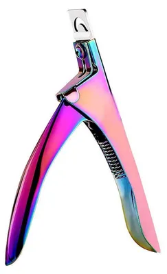 Produktbild von Nagelknipser für künstliche Nägel Gelnägel Acrylnägel Regenbogen Edelstahl Scharf Ergonomisch