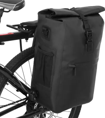 Zdjęcie produktu dla wodoodporna torba rowerowa 3 w 1 - torba na bagażnik, plecak i torba na ramię w jednym, torba outdoorowa z przegrodą na laptopa