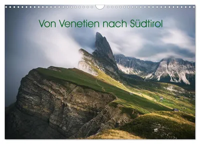 Produktbild von Kalender 2027 · US-Version · Von Venetien nach Südtirol (Wandkalender 2027 17" × 12" Querformat), CALVENDO 12-Monats-Wandkalender