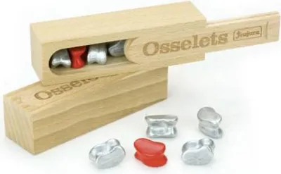 Image de Jeu de Société Traditionnel Osselet JEUJURA, Bois, Multicolore, Jeu de Voyage, Coffret Hêtre 11,4 x 3,3 x 3,1 cm
