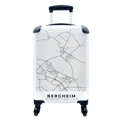 Produktbild von MuchoWow® Koffer Handgepäck Trolley Rollkoffer Kleine Reisekoffer mit 4 Rollen - Karte - Deutschland - Wetzlar - Stadtplan - Cabin Size < 55x40x23 cm & 55x40x20 cm - Fotokoffer - Kabinenkoffer - Boardgepäck - Reise-Box - Reisekoffer - Reisegepäck - Koffer mit Bild - Trolley für Kinder