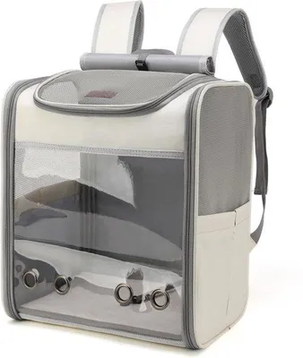 Produktbild von Famanu Katzenrucksack mit Sicherheitsleine - für kleine Katzen und Hunde
