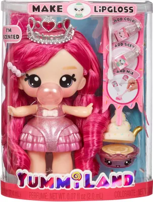 Produktbild von MGA Entertainment Yummiland Large Doll + Lipgloss Pet- Bianca Bubblegum, Mini-Puppe, Weiblich, 4 Jahr(e), Junge/Mädchen, Mehrfarbig