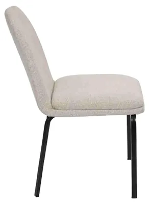 Produktbild von Garnitur Metall Lehn Polster Weiß Stühle Esszimmer Textil Set 6x Sessel Stuhl
