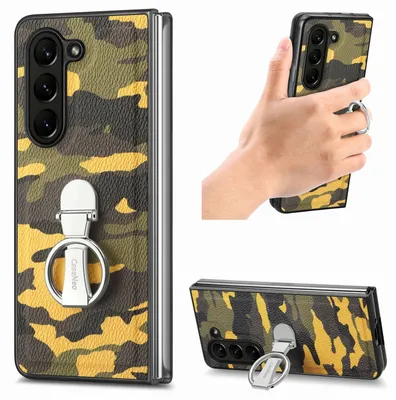 Image de Étui de protection camouflage avec anneau pour Samsung Galaxy Z Fold5 5G
