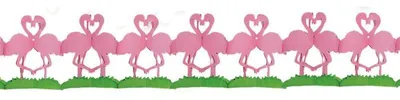 Produktbild von Girlande Flamingo 3 m lang, schwer entflammbar