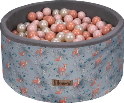 Image de Piscine en mousse Flumi 90x40 cm avec 200 balles ∅7 cm – faons + balles pêche