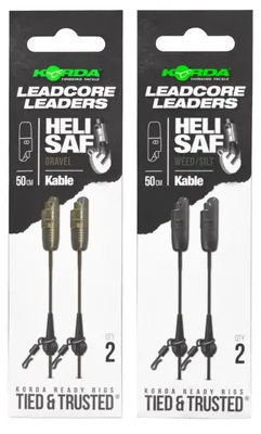 Produktbild von Korda Kable Leadcore Leader Heli Safe 50cm - Kaprfenvorfach, Farbe:Weed